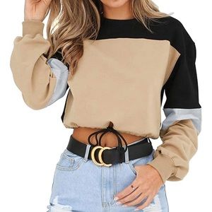 NWT Cropped Color block long Sleeve! 🤩🔥😍